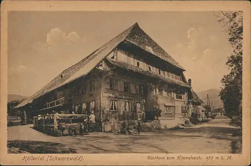 Ansichtskarte Hinterzarten Gasthaus zum Himmelreich 1926
