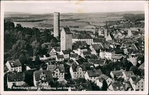Ansichtskarte Ravensburg Rauenegg Oberstadt 1937