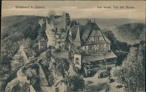 CPA Zabern Saverne Hohbarr - Ruine 1922