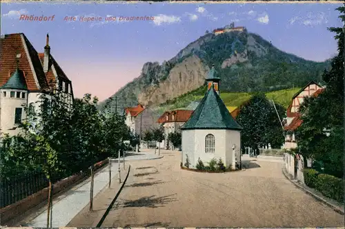 Ansichtskarte Rhöndorf-Bad Honnef Straßenpartie 1914