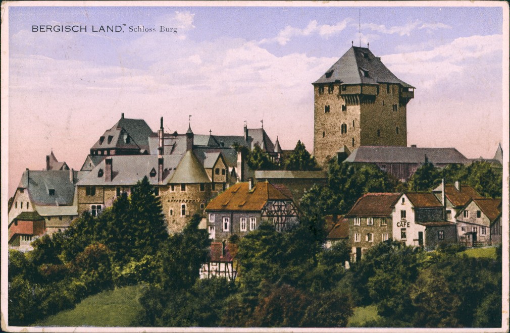 Ansichtskarte Burg An Der Wupper Solingen Schloss Burg 1930