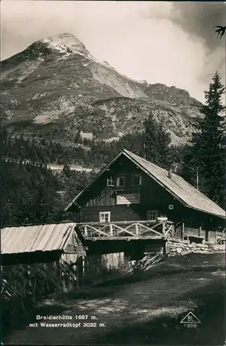 Heiligenblut  Großglockner Breidlerhütte 1687 m. mit Wasserradkopf 3032 m. 1939