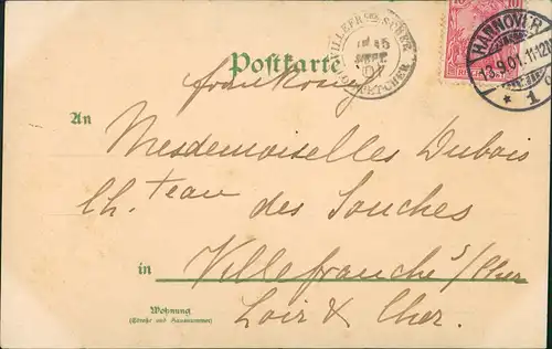 Ansichtskarte Hildesheim Künstlerkarte Andreasplatz - Durchgang 1901