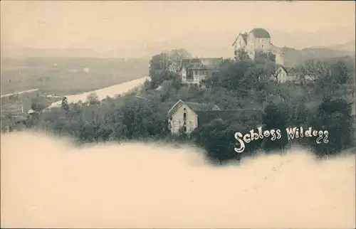 Ansichtskarte Möriken-Wildegg Schloß Wildegg 1909