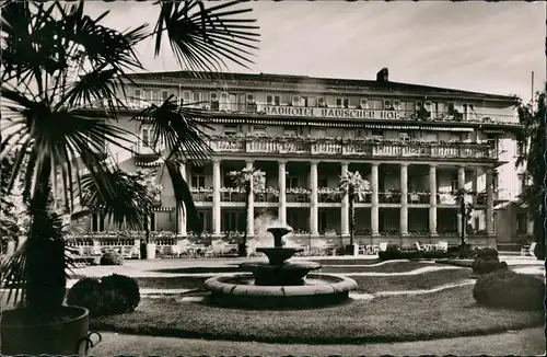 Ansichtskarte Baden-Baden Badhotel Badischer Hof 1961
