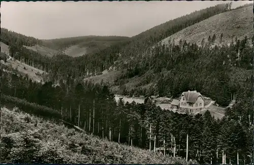 Ansichtskarte Bad Wildbad Forsthaus Große Tanne Rollwassertal 1961