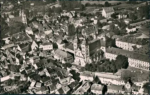 Ansichtskarte Amorbach Luftbild 1958