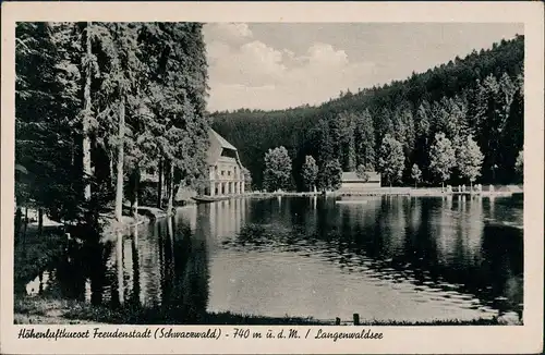 Ansichtskarte Freudenstadt Langenwaldsee 1951