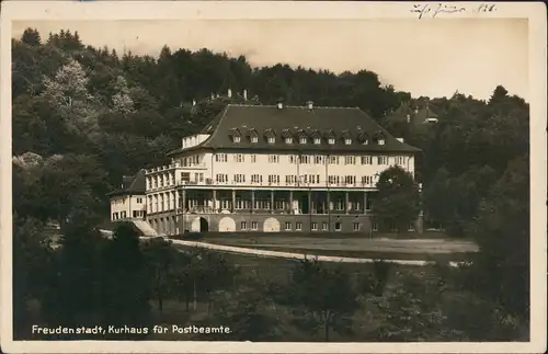 Ansichtskarte Freudenstadt Kurhaus für Postbeamte 1932