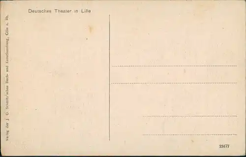 CPA Lille Deutsches Theater - Aufgang 1914