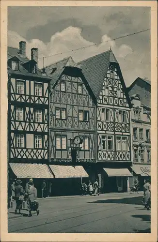 Ansichtskarte Trier Markthäuser 1932