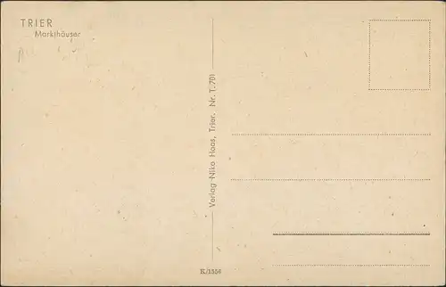 Ansichtskarte Trier Markthäuser 1932