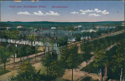 Ansichtskarte Porz-Köln Truppenübungsplatz Wahnerheide Barcken 1922