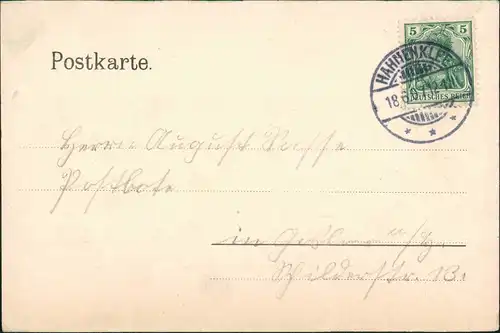 Ansichtskarte Hahnenklee-Bockswiese-Goslar Windbruch 17. Juni 1904