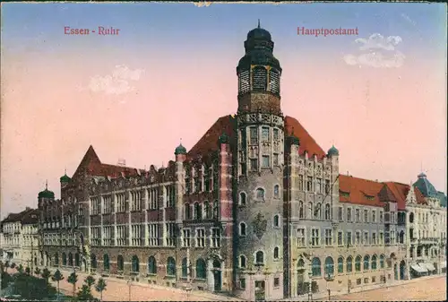 Ansichtskarte Essen (Ruhr) Postamt 1914