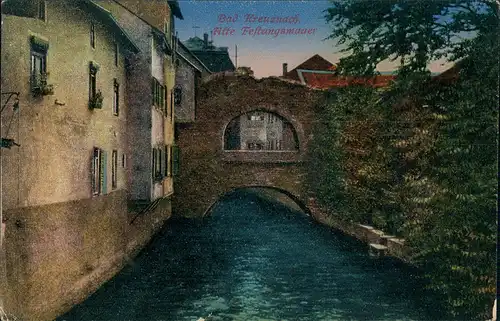 Ansichtskarte Bad Kreuznach Alte Festungsmauer 1914