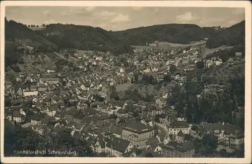 Ansichtskarte Schramberg Stadtblick 1932
