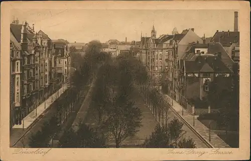 Ansichtskarte Düsseldorf Prinz-Georg-Straße 1923