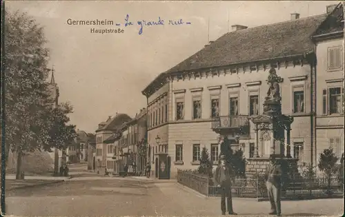 Ansichtskarte Germersheim Hauptstrasse 1922