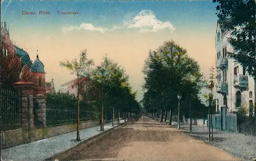 Ansichtskarte Düren Tivolistraße 1913