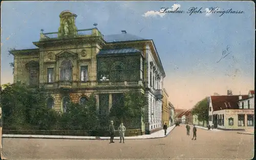 Ansichtskarte Landau in der Pfalz Königstraße 1922