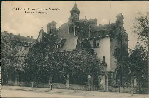 Ansichtskarte Mainz MAYENCE. – Caserne Galliéni. Kaserne 1923