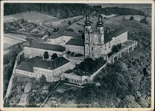Ansichtskarte Bad Staffelstein Kloster Banz Luftbild 1932