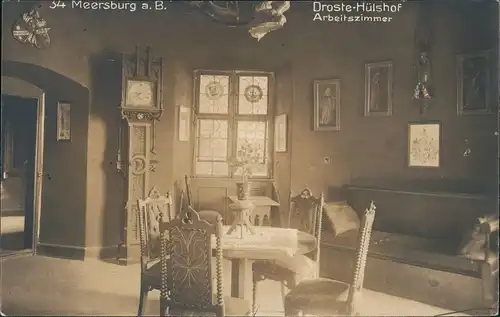 Meersburg Altes Schloß Droste Hülshof Arebitszimmer 1926 Privatfoto