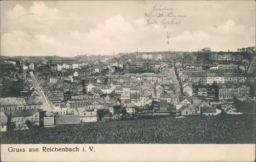 Ansichtskarte Reichenbach (Vogtland) Stadtpartie 1912