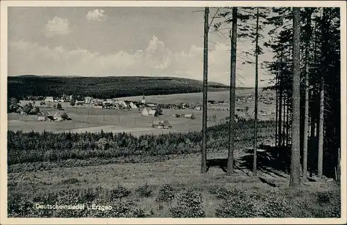 Ansichtskarte Deutscheinsiedel-Deutschneudorf Blick auf die Stadt 1935