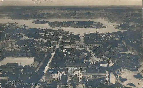 Postcard Stockholm Luftbild 1923