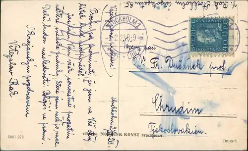 Postcard Stockholm Luftbild 1923
