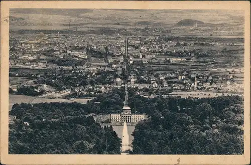 Ansichtskarte Kassel Cassel Luftbild mit Wilhelmshöhe 1943
