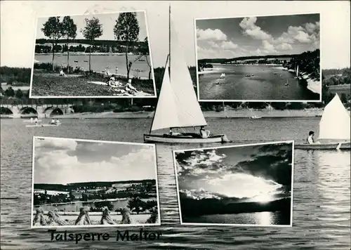 Ansichtskarte Dippoldiswalde Talsperre Malter Mehrbild 1974