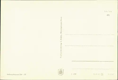 Ansichtskarte Elend (Harz) Waldmühle, Rathaus, Schwimmbad 1961