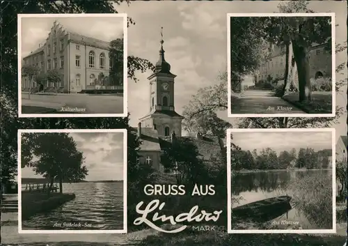 Ansichtskarte Lindow (Mark) MB Kulturhaus Kloster See 1961