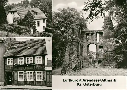 Ansichtskarte Arendsee (Altmark) Heimatmuseum, Hohe Warthe Straße 1982