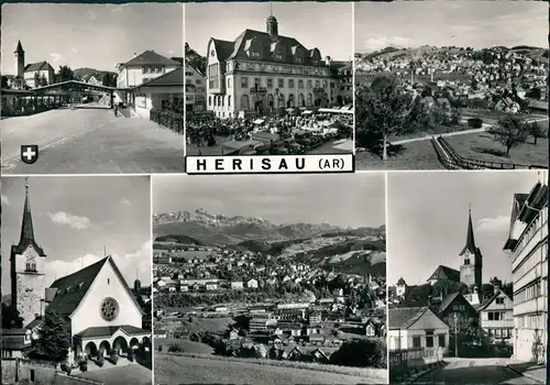Ansichtskarte Herisau Stadtansichten - Straßen 1959