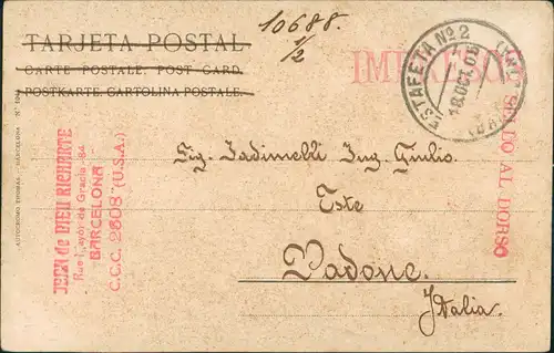 Postales Barcelona Funicular al Tibidabo 1905