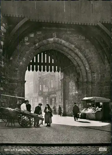 Ansichtskarte Köln Eigelsteintor - Geschäfte Markt 1965
