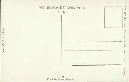 Postcard Santa Fe de Bogotá (D.C.) Edificio de Correos 1927