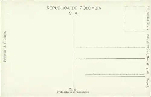 Postcard Santa Fe de Bogotá (D.C.) Edificio de Correos 1928