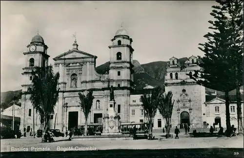 Postcard Santa Fe de Bogotá (D.C.) Basilica Primada - Straße 1928