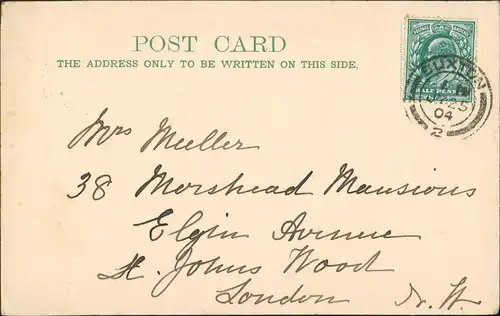 Postcard Matlock Bath Panorama Teilansicht The Promenade 1904