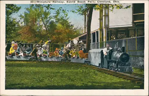 Cleveland Miniature Railway, Euclid Beach Park, Park-Eisenbahn 1935