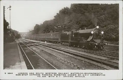 Postcard London South Western Railway London-Waterloo-Bournemouth 1930