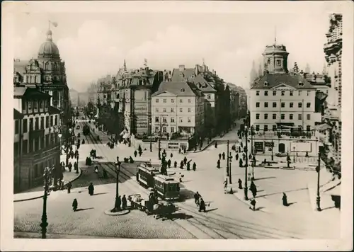 Innere Altstadt-Dresden Pirnaischer Platz (alte Reprint-Ansicht anno 1900) 1956