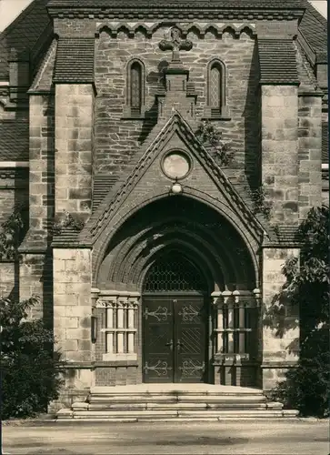 Bad Elster Haupteingang der Ev.-Luth. Trinitatiskirche, Kirche Church 1966