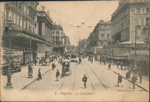 CPA Marseille La Cannebiere 1905