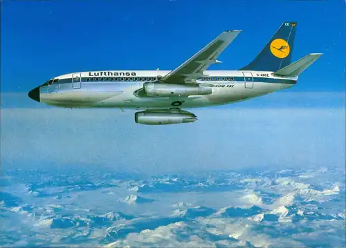 Ansichtskarte  City Jet Lufthansa B 737 Flugwesen - Flugzeuge 1988